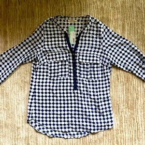 Stitch Fix 41 Hawthorn Quay Henley Blouse NWT